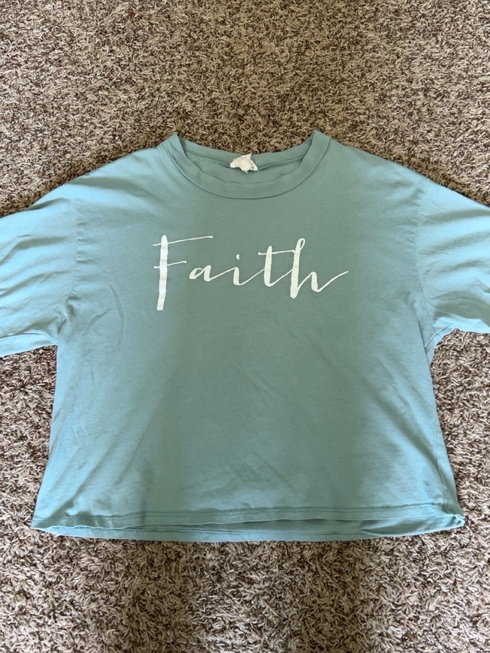 Faith cropped tee